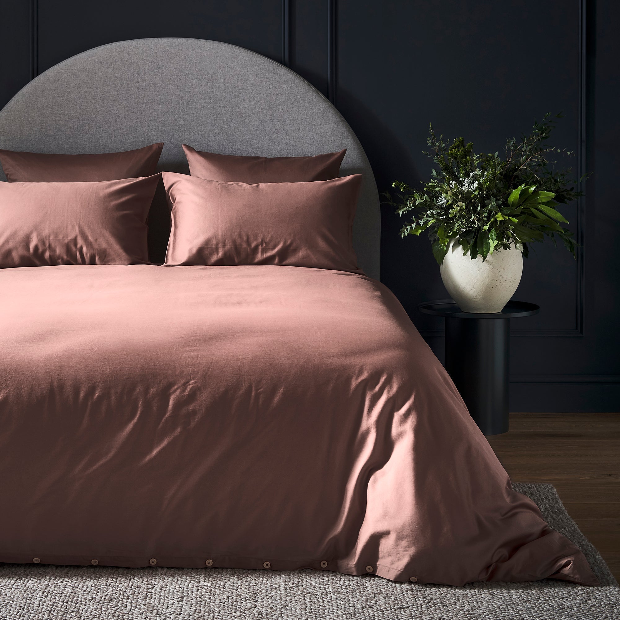 Luxe Cotton Duvet Cover - Rust