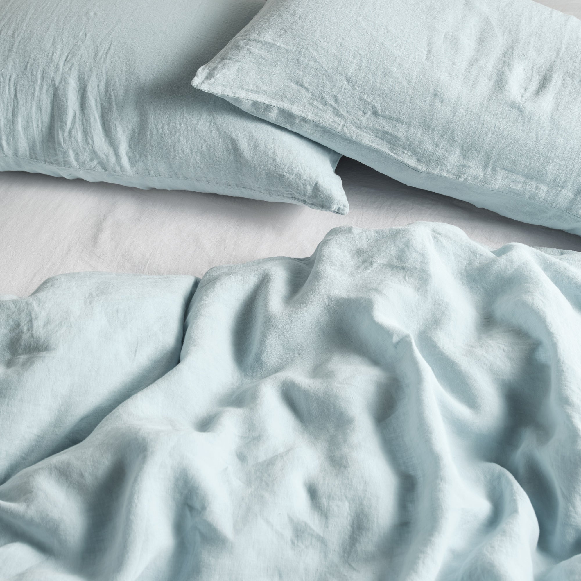 Linen Duvet Cover - Sky