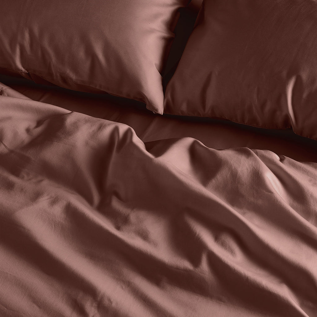 Luxe Cotton Duvet Cover - Rust
