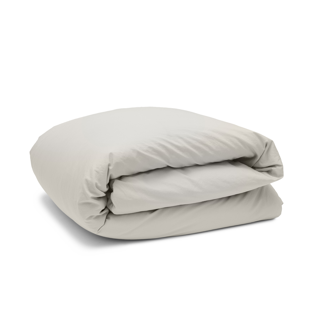 Relaxed Cotton Duvet Cover - Clay